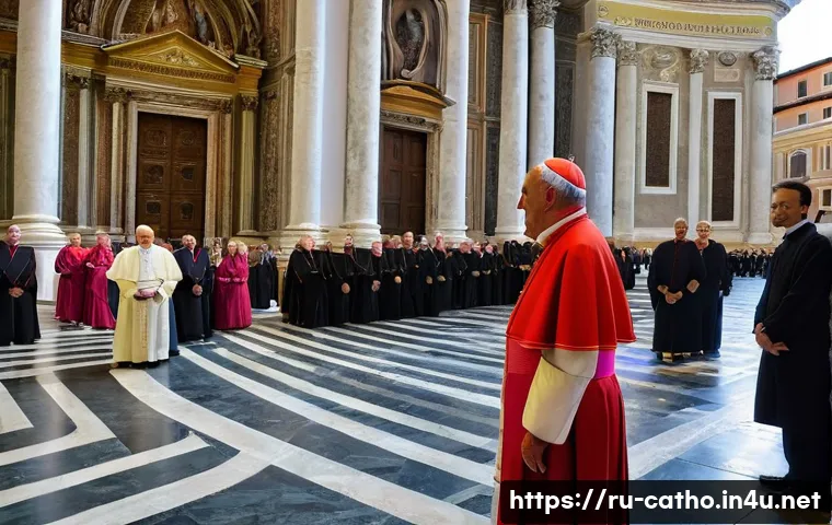 가톨릭과 평화 운동 - A deeply inspiring and panoramic image illustrating the timeless influence of the Vatican's social t...